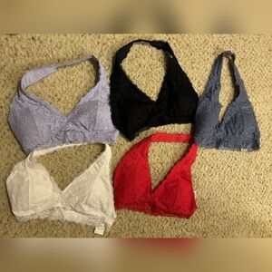 5 Gilly Hicks Halter bras